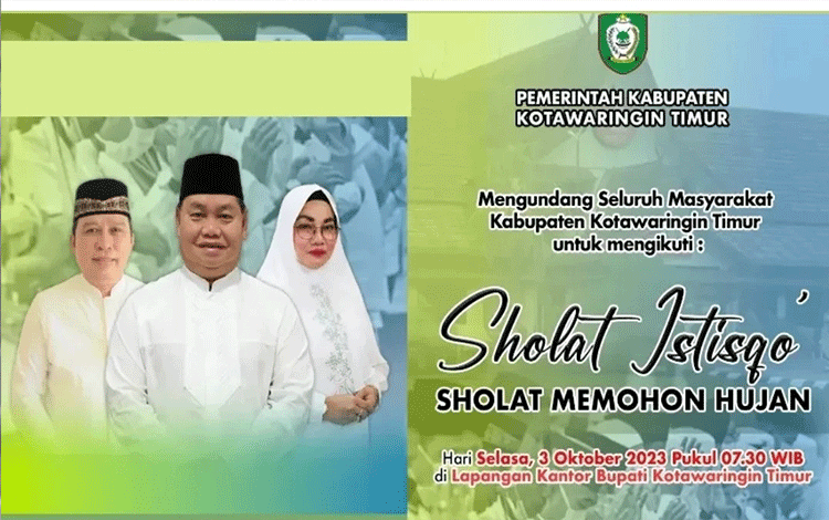 Pemkab Kotim Undang Kaum Muslimin Salat Istisqa