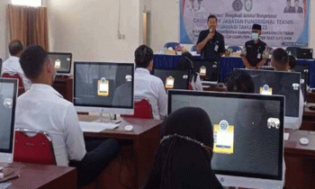Seleksi PPPK di Balai Diklat BKPSDM Kotim, Minggu, 19 Maret 2023.