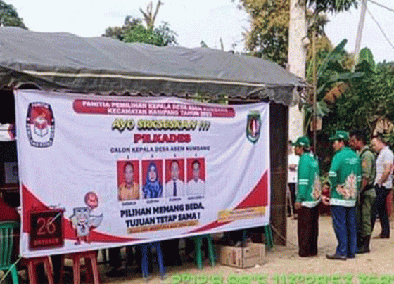 Suasana pemilihan kepala desa serentak di Kabupaten Katingan, Kamis, 26 Oktober 2023.