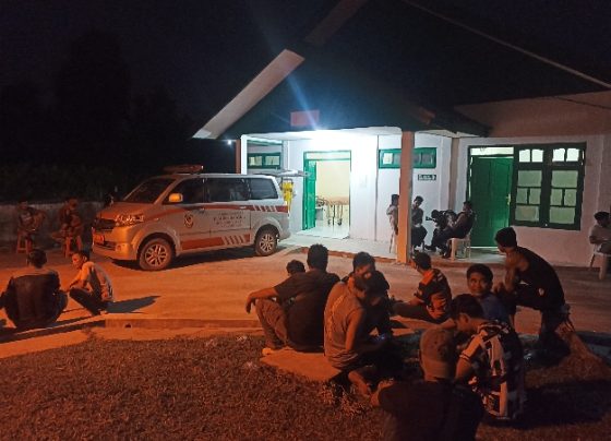 Suasana terkini di sekitar kamar jenazah RSUD Dr. Murjani Sampit saat proses otopsi korban tewas akibat bentrokan di Bangkal, Minggu 8 Oktober 2023.