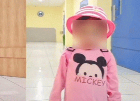 Anak yang ditemukan telantar di belakang SPBU Jalan Tjilik Riwut Km 8 Sampit.