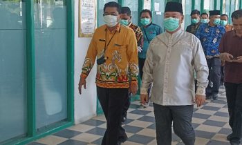 Bupati Kotim, Halikinnor hendak mengunjungi pasien DBD di RSUD dr Murjani Sampit, Jumat 17 November 2023.