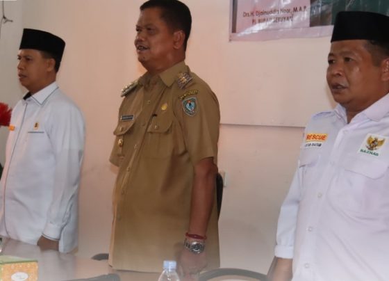 Bupati Seruyan Djainuddin Noor menghadiri kegiatan sosialisasi Unit Pengumpul Zakat Badan Amil Zakat Nasional (BAZNAS) Kabupaten Seruyan.