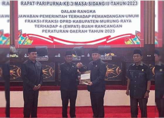DPRD Mura Dengarkan Jawaban Pemerintah terhadap 4 Raperda