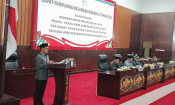Fraksi DPRD Mura Berikan Pemandangannya terhadap Raperda APBD Perubahan