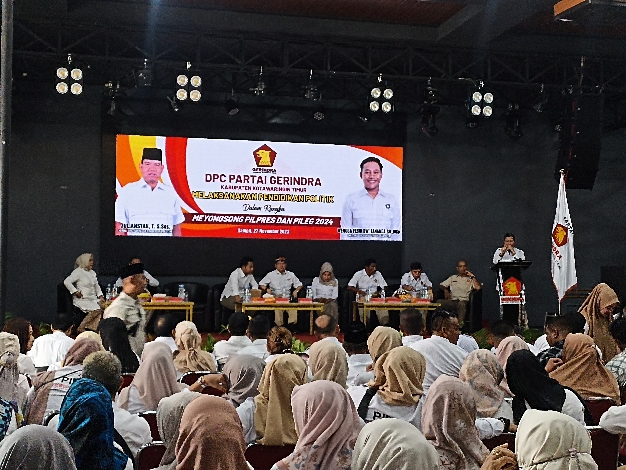 Gelar Pendidikan Politik, Gerindra Kotim Rapatkan Barisan Jelang Pemilu 2024