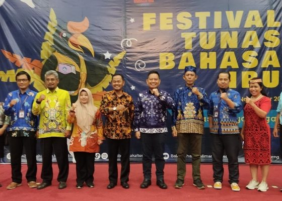 Kadis Pendidikan Seruyan Rusdi Hidayat hadir secara langsung pada puncak Festival Tunas Bahasa Ibu 2023
