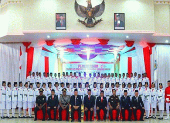 Ketua DPRD Mura Hadiri Pengukuhan Anggota Paskibraka