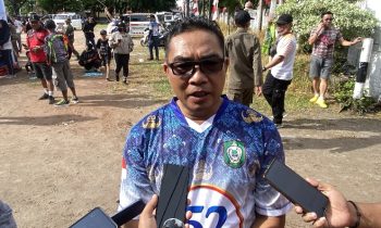 Ketua Panitia Kegiatan HUT ke 52 Korpri Kotim Raihansyah saat di wawancarai sejumlah wartawan.