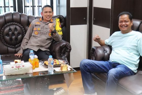 Penjabat (Pj) Bupati Seruyan, Djainuddin Noor bersilaturahmi bersama Kapolres Kobar AKBP Bayu Wicaksono