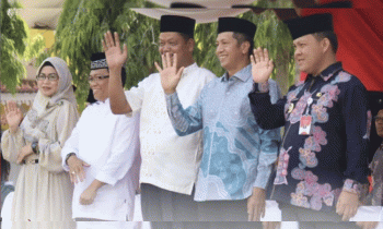 Pj Bupati Seruyan Djainuddin Noor menghadiri kegiatan pelepasan Pawai Ta’aruf MTQH XXXI Tingkat Provinsi Kalimantan Tengah Tahun 2023, di Pangkalan Bun.