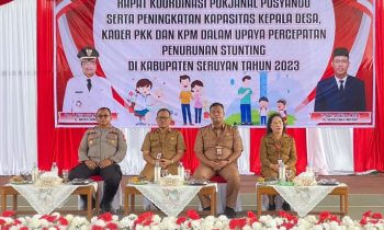 Pj Sekda Seruyan dr Bahrun abbas saat membuka Rakor Pokjanal Posyandu Tingkat Kabupaten Seruyan