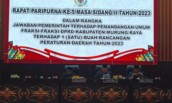 Rapat paripurna DPRD Murung Raya