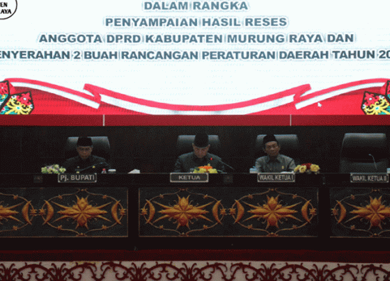 Sidang paripurna DPRD Murung Raya