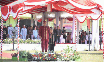 Suasana upacara HUT Murung Raya ke 21