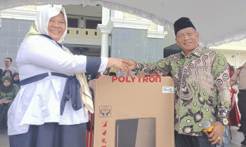 Turut Meriahkan Tahun Baru Islam, Heriyus Sumbang Doorprize