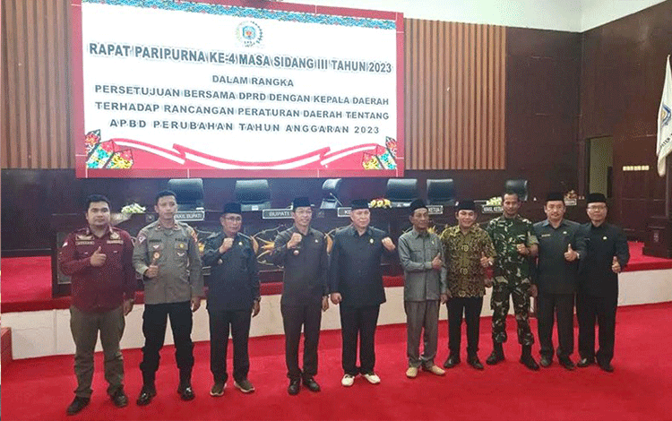 DPRD dan Pemkab Setujui Raperda tentang APBD Perubahan 2023