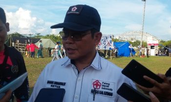 Wakil Ketua DPRD Katingan yang juga Ketua PMI Katingan Nanang Suriansyah saat memberikan keterangan pers.