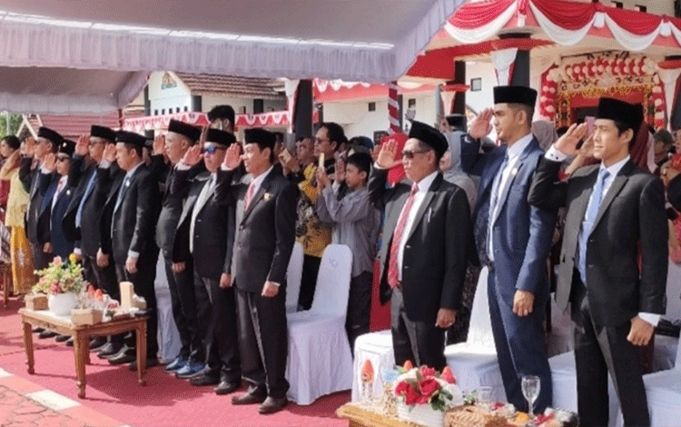 Jajaran DPRD Mura Hadiri Upacara HUT ke-78 RI