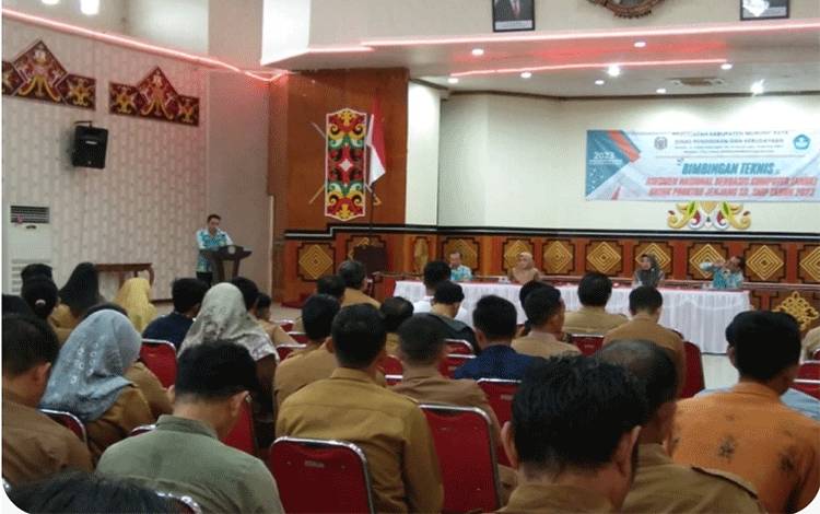 250 Teknisi Sekolah di Mura Bimtek ANBK 2023