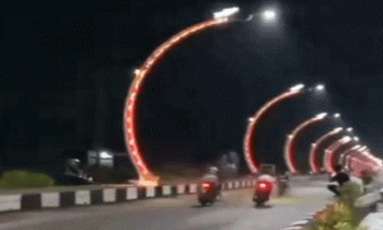 Balap liar di Terowongan Nur Mentaya Sampit