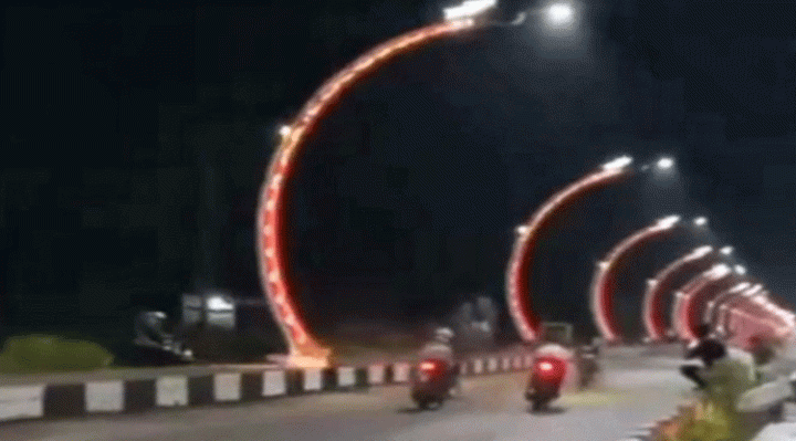 Balap liar di Terowongan Nur Mentaya Sampit