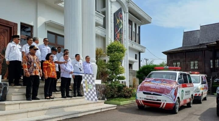 Bupati Kotim Halikinnor melepas keberangkatan Tim Gerebek Stunting, Rabu, 13 Desember 2023.