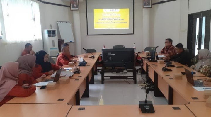 Kepala Dinas Lingkungan Hidup dan Kehutanan (DLHK) Kabupaten Seruyan, Muhamad Mukhlis saat mengunjungi BSPJI Banjarbaru.