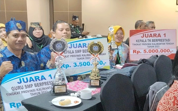 Guru dan Kepala Sekolah Asal Seruyan Raih Prestasi Tingkat Provinsi Kalteng