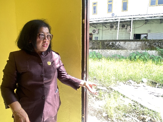 Rinie Mengusulkan Lahan Kosong di Areal Rumah Singgah Dinsos Kotim Jadi Kebun