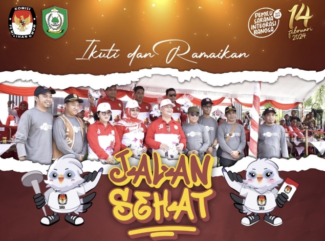 KPU Kotim Gelar Jalan Sehat, Kupon Gratis Tapi Ada Syaratnya! 