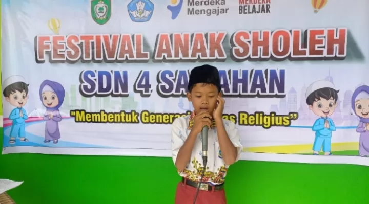 SDN 4 Sawahan berupaya menguatkan karakter religius siswa melalui festival anak soleh, Kamis 14 Desember 2023