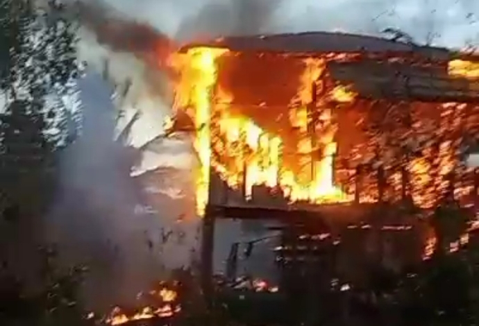 Rumah yang Terbakar di Jalan H Ikap 4 Milik Kepala SMAN 1 Sampit