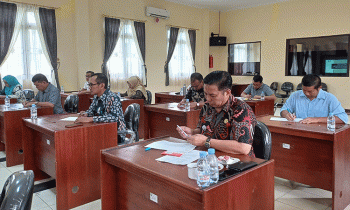 Suasana seleksi asesmen JPT Pratama Pemkab Kotim, Minggu, 17 Desember 2023.