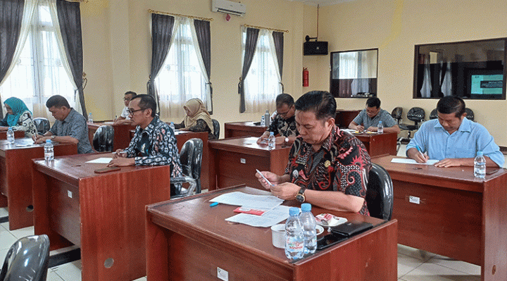 Suasana seleksi asesmen JPT Pratama Pemkab Kotim, Minggu, 17 Desember 2023.