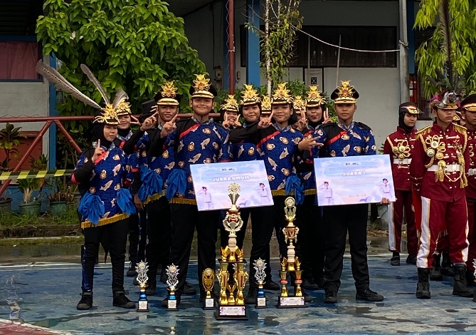 Tim LKBB SMPN 2 Sampit Juara Umum Taruna Wijaya Kartika Competition 2023 Se-Kotim