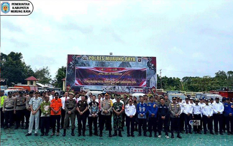 Gelar Apel Pasukan Operasi Lilin Pengamanan Nataru, Ini Kata Kapolres Mura