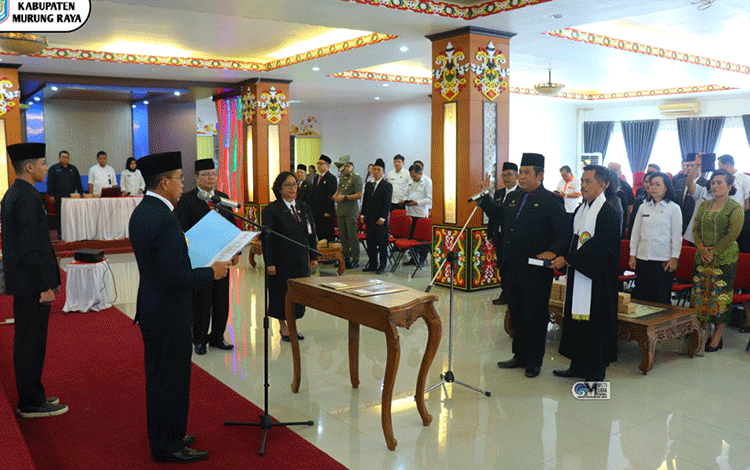 Pj Bupati Resmi Melantik Pj Sekda Murung Raya