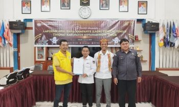 KPU Kotim menerima Laporan Awal Dana Kampanye (LADK) Parpol peserta Pemilu 2024, 7 Januari 2024