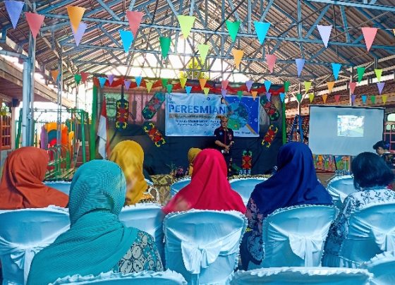 Kadisdik Kotim, M. Irfansyah memberikan sambutan dalam peresmian Sekolah ABK Lentera Nurani Indonesia di Sampit, Sabtu 20 Januari 2024