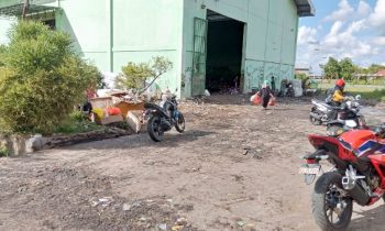 Kondisi Depo Sampah dekat SMPN 3 Sampit pukul 14.02 WIB tidak ada lagi sampah yang membludak, Rabu 17 Januari 2024