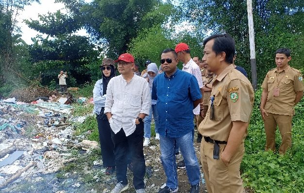 Peninjauan lokasi Pembangunan Fasilitas Pengolahan Limbah B3 Medis di TPA Sampit, Jalan Jenderal Sudirman KM 14, Sampit, Selasa 9 Januari 2024 2