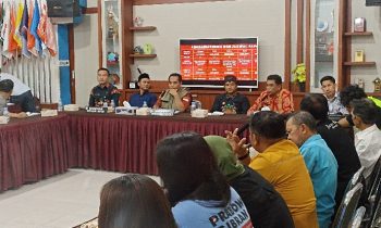 Suasana Rakor Persiapan Penetapan Jadwal Kampanye Rapat Umum Pemilu 2024, Jumat 19 Januari 2024