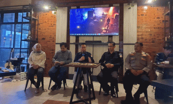 Suasana media gathering KPU 19 Desember 2023.