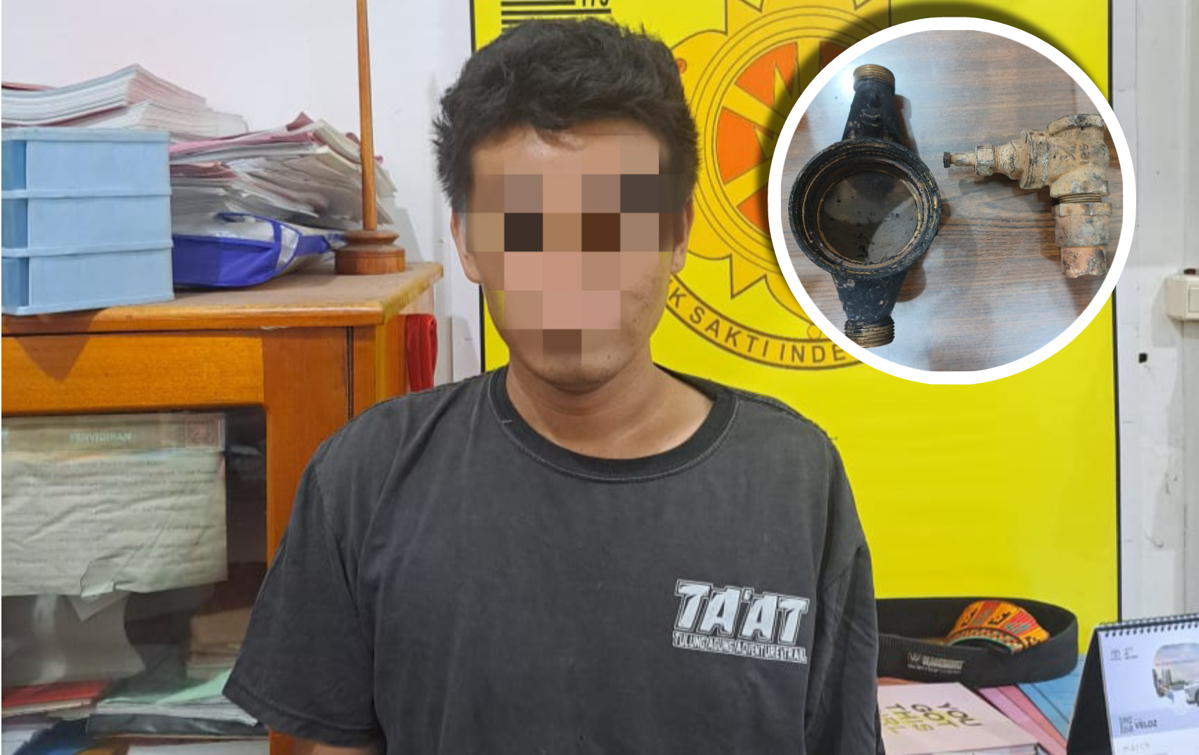 KS Ternyata Pencuri Meteran Air Lintas Kecamatan