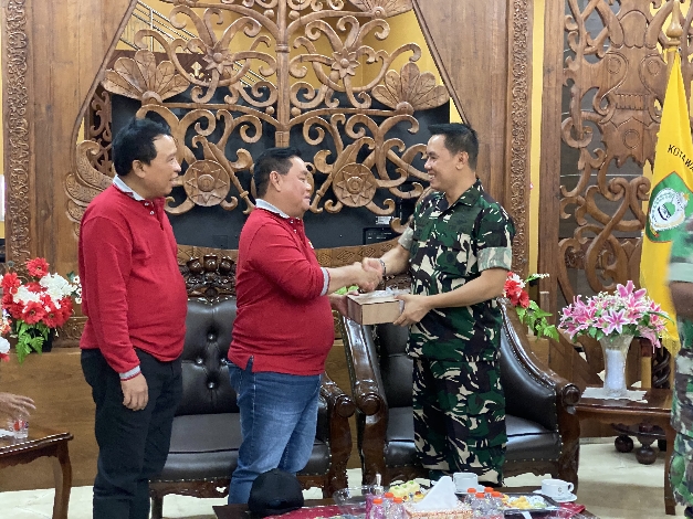Halikinnor Terima Kujungan Kerja Danlanud TNI AU di Rumah Jabatan