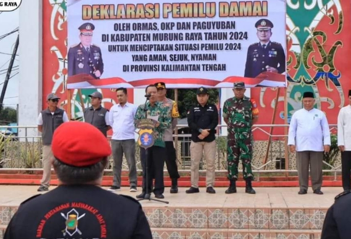 Murung Raya Deklarasi Damai Mendekati Pemilu 2024 