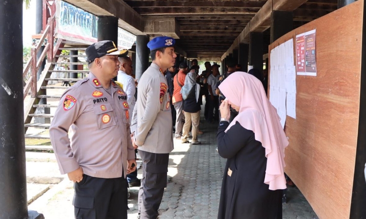 Ratusan Personel Kepolisian Amankan Pemilu di Seruyan