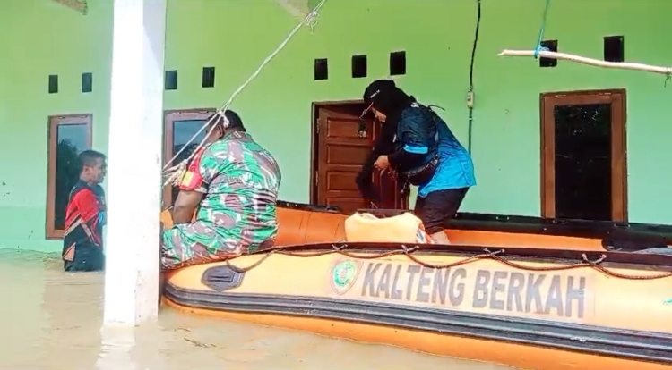 Banjir Landa Dua Kecamatan di Kotim