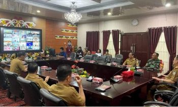 Rapat pengendalian inflasi daerah di Aula A kantor Bupati Mura, Senin, 5 Februari 2024